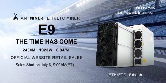0.8J/M Asic Whatsminer E9Asic Rechenleistung 2400M 1920W