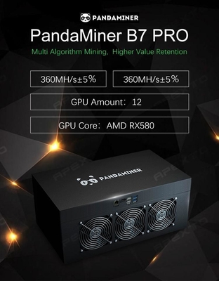 PRO-360m Bergmann Machine Panda Brand Mdel Eths B7 mit Grafikkarten 8PCS
